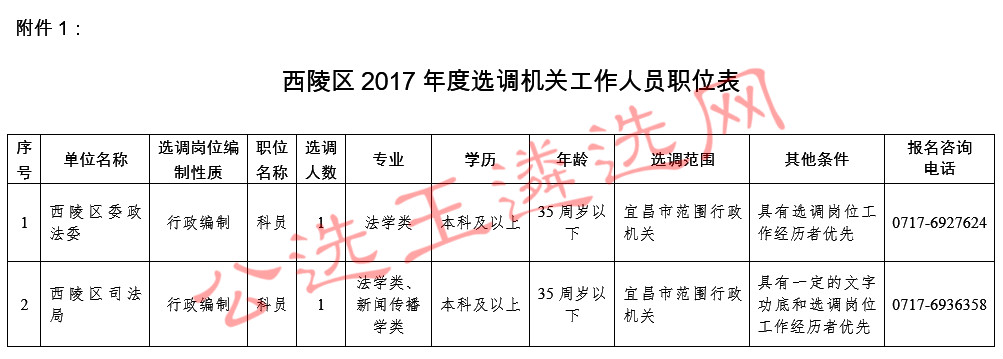 夷陵区人力资源和社会保障局招聘新信息概览